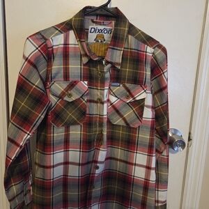 Dixxon Womens' "The Borland" Red Flannel Shirt